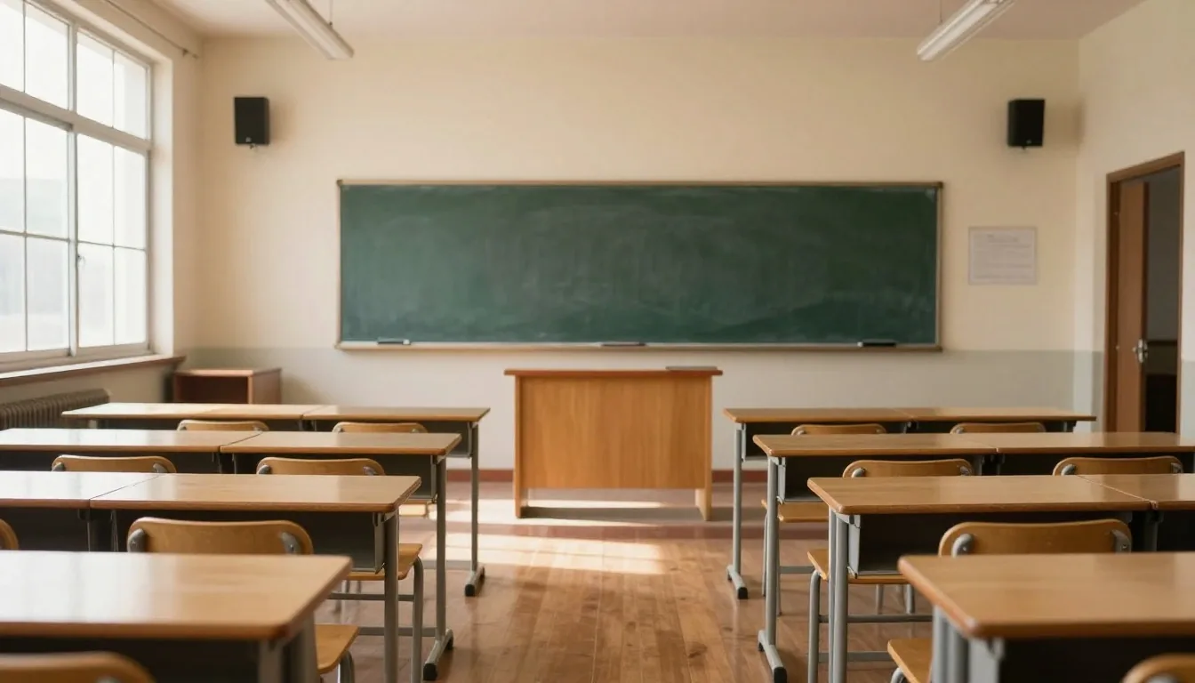 Panorama del aula donde se cursa el inglés general presencial